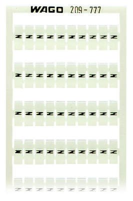 WAGO 209-777 WSB marking card as card, white
