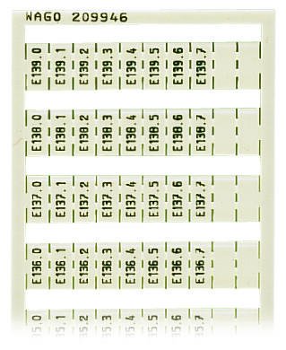 WAGO 209-946 WSB marking card as card, white
