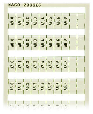 WAGO 209-967 WSB marking card as card, white