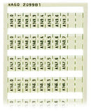 WAGO 209-981 WSB marking card as card, white