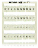 WAGO 209-674 WSB marking card as card, white