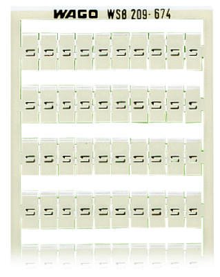 WAGO 209-674 WSB marking card as card, white