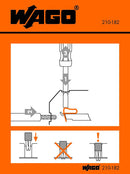 WAGO 210-182 Stickers for operating instructions for side-entry, rail-mounted tbs 279 to 284 Series