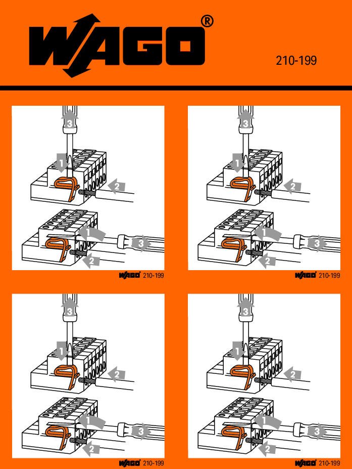 WAGO 210-199 Stickers for operating instructions for MULTI CONNECTION SYSTEM
