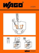 WAGO 210-291 Stickers for operating instructions for miniature rail-mounted tbs 264 Series