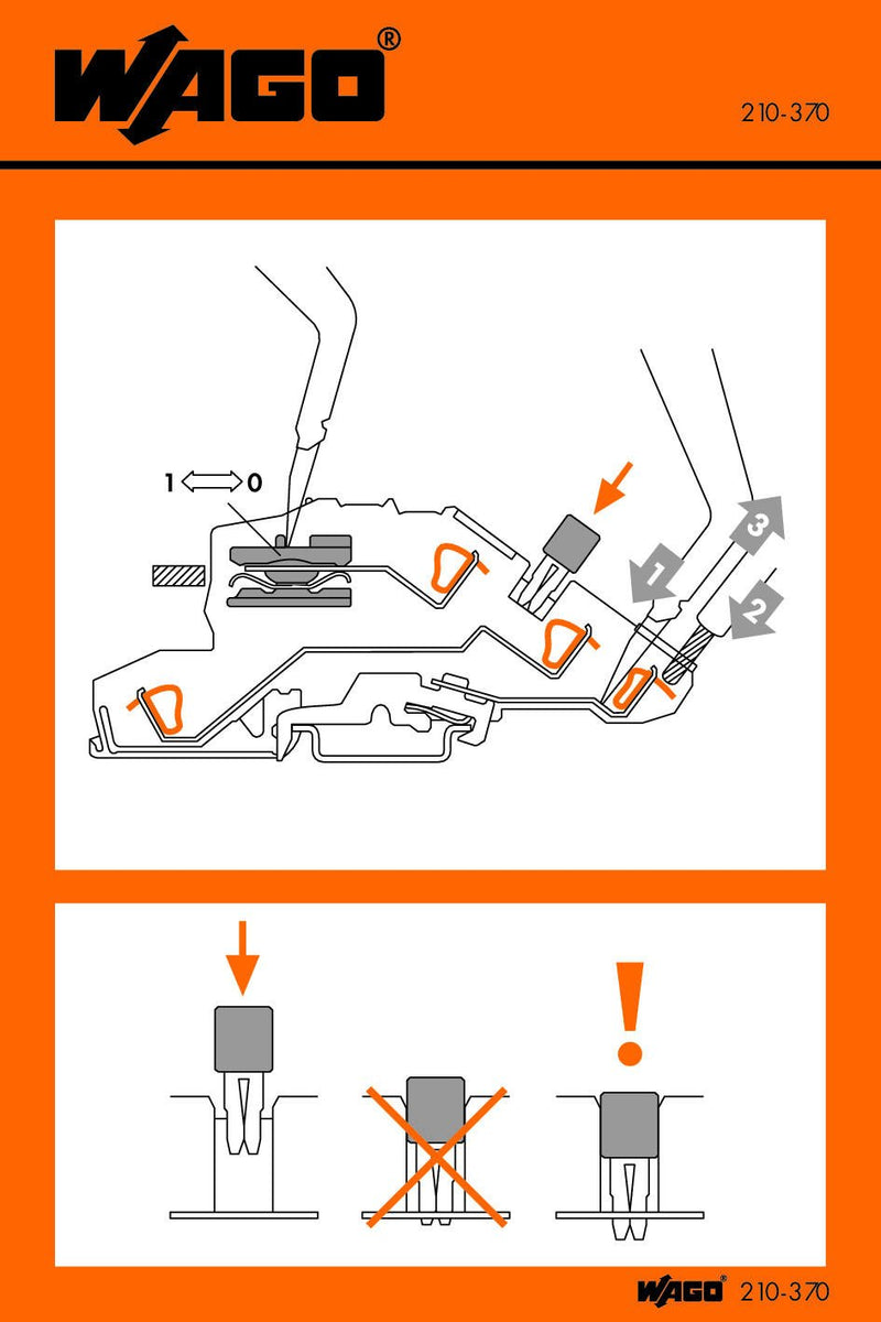 WAGO 210-370 Stickers for operating instructions for TOPJOB® disconnect tbs 777, 780 to 784 Series