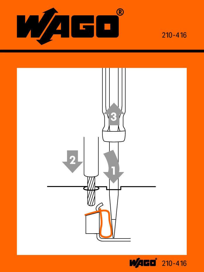 WAGO 210-416 Stickers for operating instructions for CAGE CLAMP®, universal