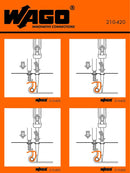 WAGO 210-420 Stickers for operating instructions for rail-mounted tbs with CCC 870 Series