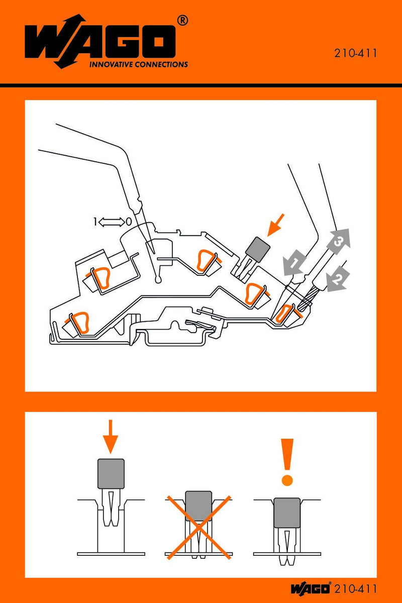 WAGO 210-411 Stickers for operating instructions for TOPJOB® disconnect tbs 776 Series