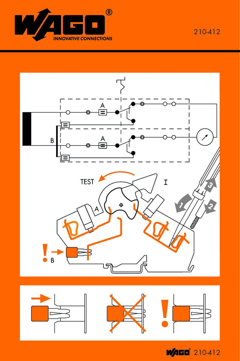 WAGO 210-412 Stickers for operating instructions
