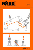 WAGO 210-413 Stickers for operating instructions