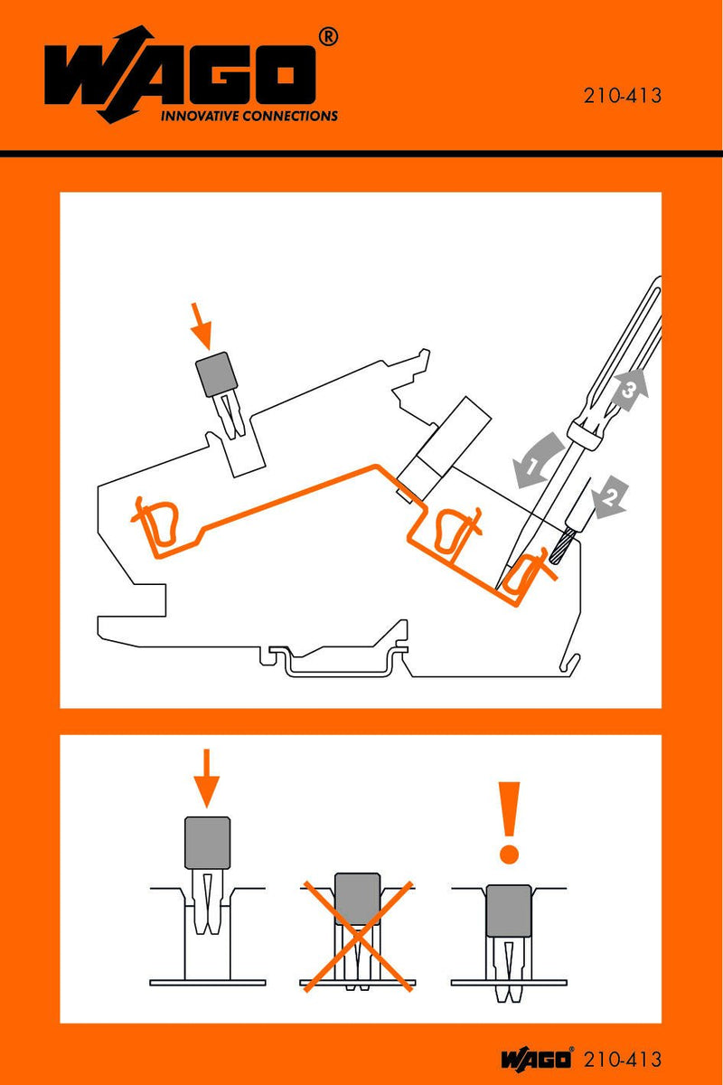 WAGO 210-413 Stickers for operating instructions