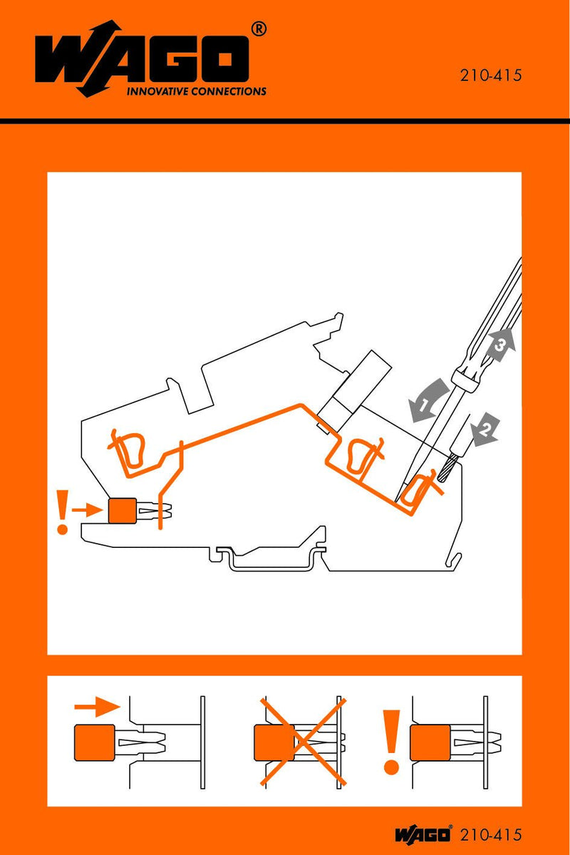 WAGO 210-415 Stickers for operating instructions