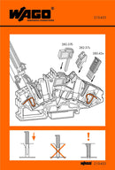 WAGO 210-423 Stickers for operating instructions