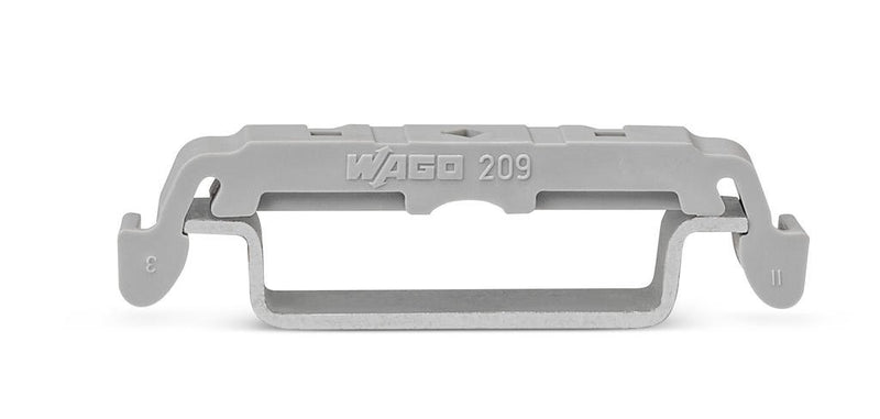 WAGO 209-120 Mounting footcan be snapped on tbs with snap-in for mounting on relay-modules, gray