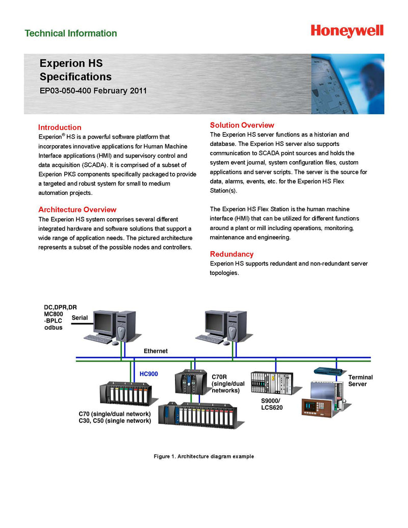 Experion R520 Software Honeywell Experion HS Database Base Software, Enraf EP-HMBASE ...