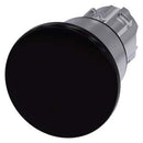 Siemens 3SU1050-1BA10-0AA0-Z Y19 MUSHROOM PUSHBUTTON, 40MM, BLACK