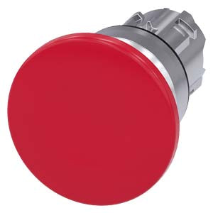 Siemens 3SU1050-1BD20-0AA0-Z Y15 MUSHROOM PUSHBUTTON, 40MM, RED