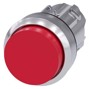 Siemens 3SU1050-0BB20-0AA0-Z Y12 PUSHBUTTON, RED