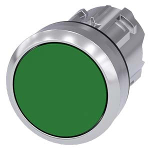 Siemens 3SU1050-0AB40-0AA0-Z Y19 PUSHBUTTON, GREEN