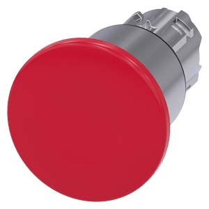 Siemens 3SU1050-1EA20-0AA0-Z Y15 MUSHROOM PUSHBUTTON, 40MM, RED