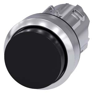 Siemens 3SU1050-0BB10-0AA0-Z Y19 PUSHBUTTON, BLACK