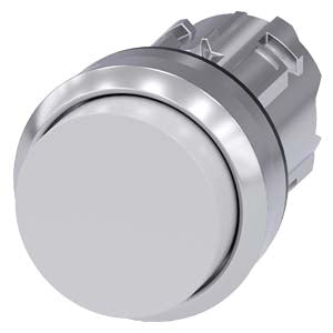 Siemens 3SU1050-0BB60-0AA0-Z Y19 PUSHBUTTON, WHITE