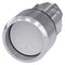 Siemens 3SU1050-0CB60-0AA0 Pushbutton, 22 mm, round, metal, shiny, white, Front ring, raised, momentary contact type