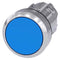 Siemens 3SU1050-0AA50-0AA0 Pushbutton, 22 mm, round, metal, shiny, blue, pushbutton, flat, latching, Push-to-release mechanism