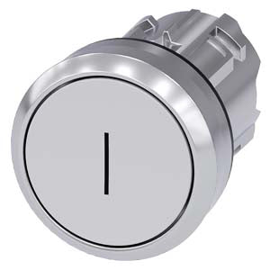 Siemens 3SU1050-0AB60-0AC0-Z X90 PUSHBUTTON, WHITE