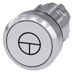 Siemens 3SU1050-0AB60-0AA0-Z X90 PUSHBUTTON, WHITE