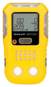 Honeywell BW   BWC4-Y-R BW  Clip4 (O2, LEL, H2S, CO), Customs Union certified, yellow housing
