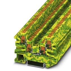 Phoenix Contact 1079012 Ground modular Terminal Block - PTV 2,5-QUATTRO-PE