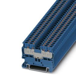 Phoenix Contact 3211022 Feed Through Terminal Block - PT 2,5/S-QUATTRO BU