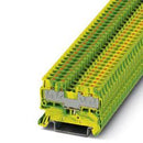 Phoenix Contact 3211025 Ground modular Terminal Block - PT 2,5/S-QUATTRO-PE