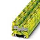 Phoenix Contact 3211030 Ground modular Terminal Block - PT 2,5/S-QUATTRO-PE CUS