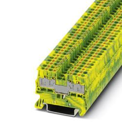 Phoenix Contact 3211030 Ground modular Terminal Block - PT 2,5/S-QUATTRO-PE CUS