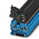 Phoenix Contact 3211904 Fuse modular Terminal Block - PT 4-HESILED 24 (5X20) BU/BK