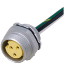 Pepperl & Fuchs 1/2" NPT-V93-G-.3M Female receptacle, 7/8" UN / 1/2" NPT, 3-pin