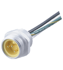 Pepperl & Fuchs 1/2" NPT-V93-G-S-.3M Male receptacle, 7/8" UN / 1/2" NPT, 3-pin