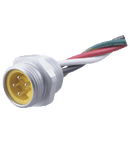 Pepperl & Fuchs 1/2" NPT-V94-G-S-.3M Male receptacle, 7/8" UN / 1/2" NPT, 4-pin