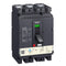 Schneider Electric circuit breaker EasyPact CVS100B, 25 kA at 415 VAC, 100 A rating thermal magnetic TM-D trip unit, 3P 3d