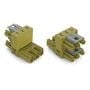 WAGO 770-1662 h-distribution connector 3-pole Cod. B, light green